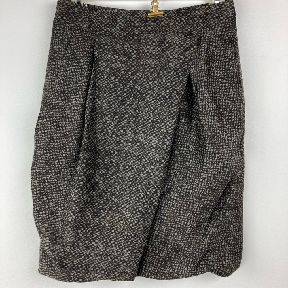 PAUW Amsterdam 100% Silk Snakeskin Print Short Bubble Pencil Skirt — Size 8